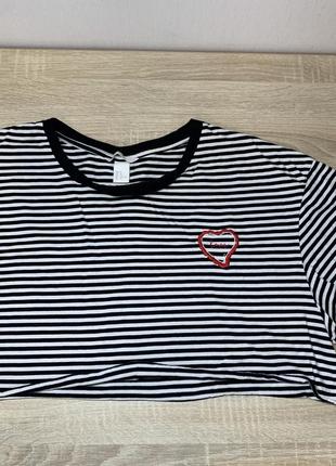 Топ футболка в полоску