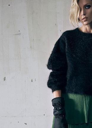 Стильный свитер травка,свитшот zara, оверсайз
