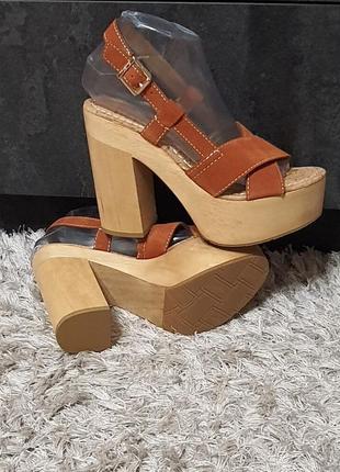 Босоножки/сабо sam edelman нат.замша р.38,5.6 фото