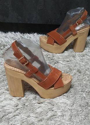 Босоножки/сабо sam edelman нат.замша р.38,5.3 фото