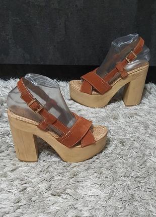 Босоножки/сабо sam edelman нат.замша р.38,5.4 фото