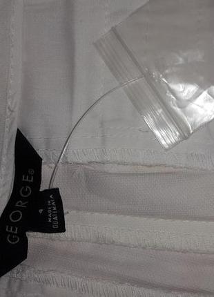Белые классические короткие брюки/бриджи4 фото