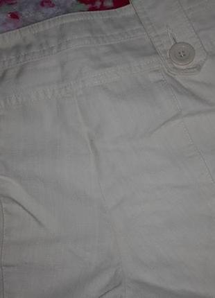 Бежевые укороченные брюки6 фото