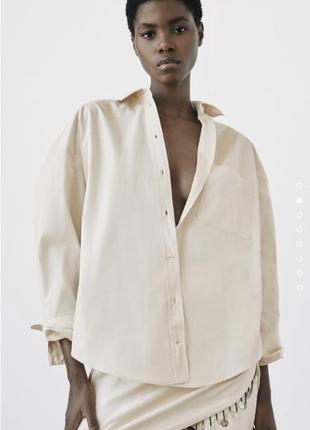 Сорочка, блуза zara, колекція 2022 року, розмір м1 фото