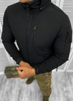 Тактическая куртка  софтшел single sword  black