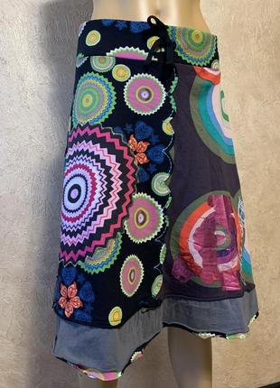 Летняя яркая юбка бренд desigual