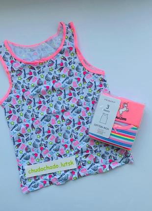 Майки "единорог" примарк для девочек