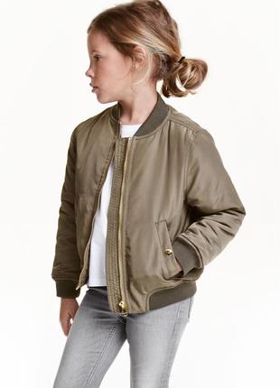 Куртки бомбери для дівчат 2-4 роки фірми h&m швеція