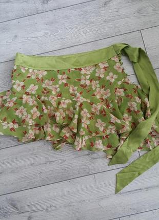 Новая юбка из натурального шёлка abercrombie & fitch