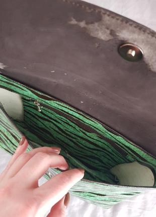 Винтажная сумка с анималистичным принтом под зебру animalistic7 фото
