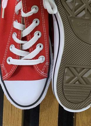 Кеди converse chuck taylor all star red low3 фото