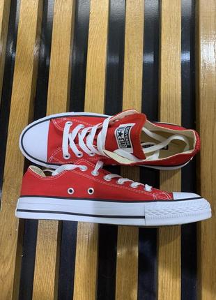 Кеди converse chuck taylor all star red low8 фото