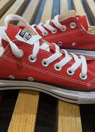 Кеди converse chuck taylor all star red low7 фото