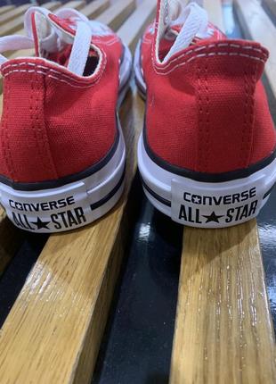 Кеди converse chuck taylor all star red low6 фото