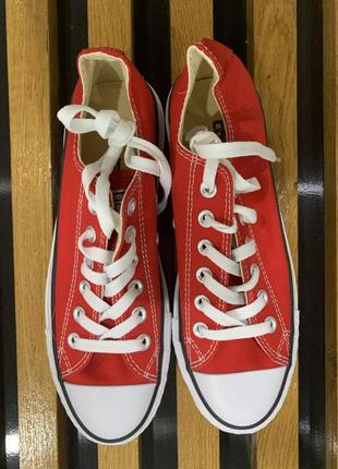 Кеди converse chuck taylor all star red low2 фото