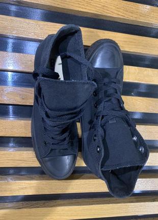 Кеды высокие черные converse chuck taylor all star m3310 mono black high9 фото