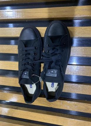 Кеды низкие черные converse chuck taylor all star mono2 фото