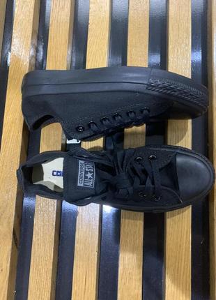 Кеды низкие черные converse chuck taylor all star mono5 фото