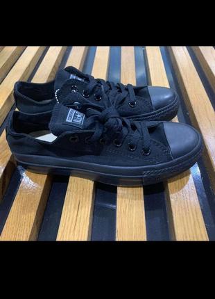 Кеди низькі чорні converse jack purcell cp ox navy blue white sneakers mono