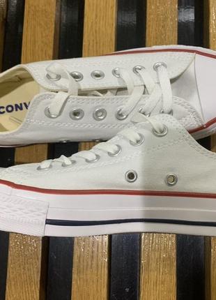 Кеды низкие белые converse chuck taylor all star white low9 фото