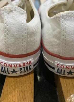 Кеды низкие белые converse chuck taylor all star white low4 фото