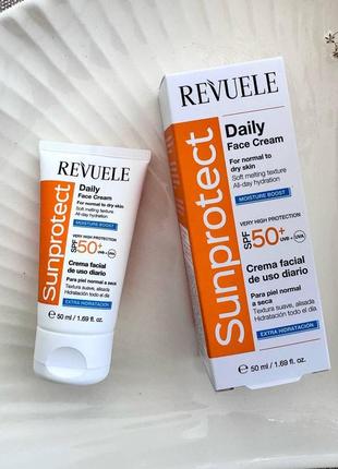 Сонцезахисний крем spf 50 для нормальної та сухої шкіри revuele, 50 мл