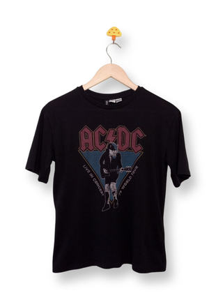 Футболка мерч ac/dc live in concert 1979 world tour h&m хард рок хэви метал hard rock heavy metal s1 фото