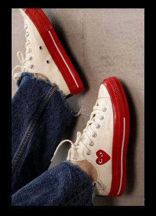 Кеды низкие converse pre x comme des garcons play
