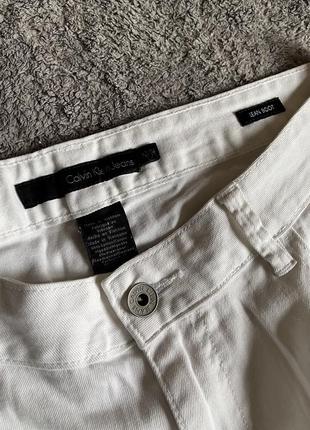 Белые джинсы calvin klein прямые3 фото