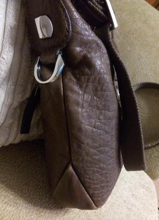Женская кожаная сумка крос боди через плечо натуральная кожа francinel5 фото