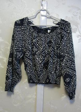 Віскозна блуза-топ зі спущеними плечима divided