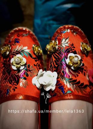Брендові еспадрильї colours of california вишивка квітів