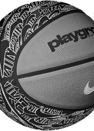 М'яч баскетбольний nike everyday playground 8p graphic deflated grey size 6 (887791420671) n.100.4371.028.062 фото