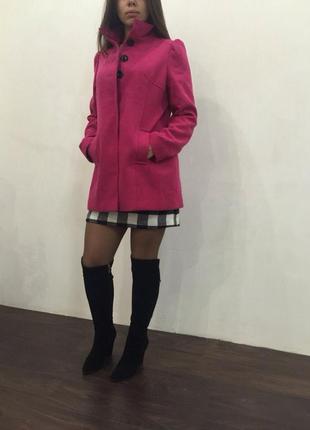 Пальто розовое строгое от f&f2 фото