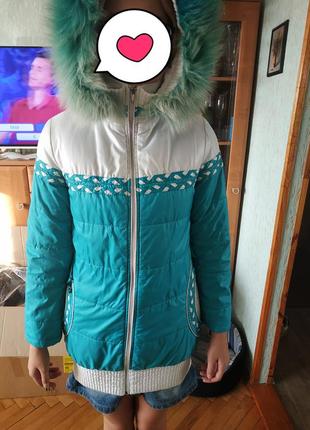 Зимова куртка з натуральним хутром