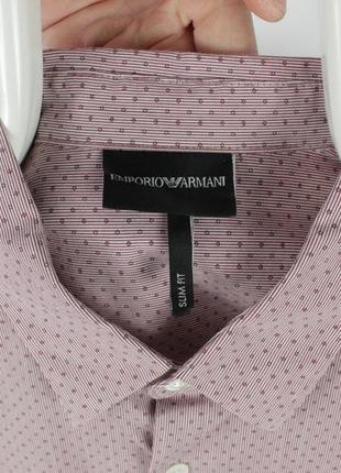 Шикарная стильная рубашка emporio armani slim fit shirt2 фото