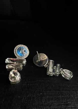 Серьги в стиле бренда миу миу