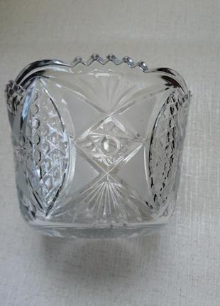 Декор кришталева ваза цукерка салатниця.