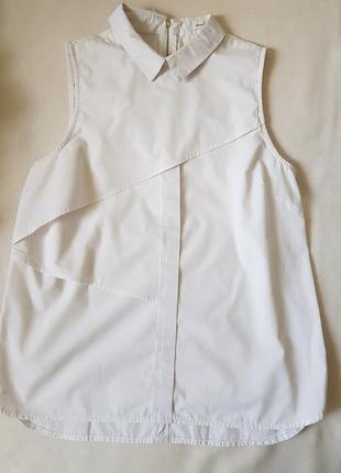 Белая оригинальная блуза