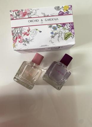 Набір парфумів zara orchid+gardenia 2x100ml