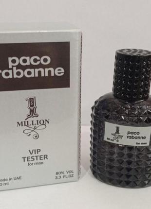 Мужской тестер paco rabanne 1 million vip 60 мл оаэ