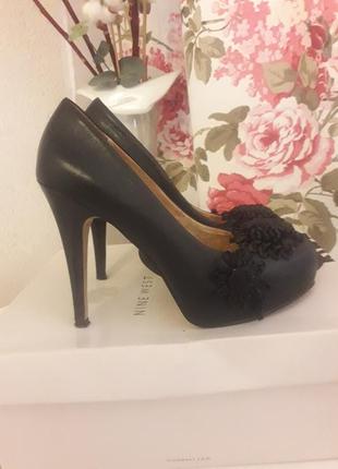 Кожанные туфли nine west 37рр