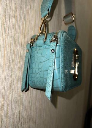 Сумочка кросс-боди бирюза,в стиле marc jacobs3 фото