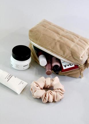 Косметичка из велюра, велюровая косметичка