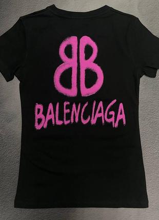 💜есть наложка 💙женская футболка "balenciaga"💙lux качество📌количество2 фото