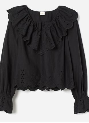 Женская черная блуза h&amp;m
