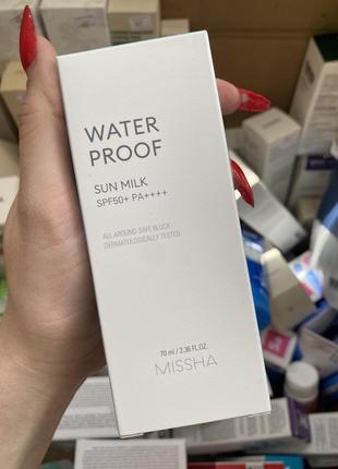 Missha all-around safe block soft waterproof sun milk спф