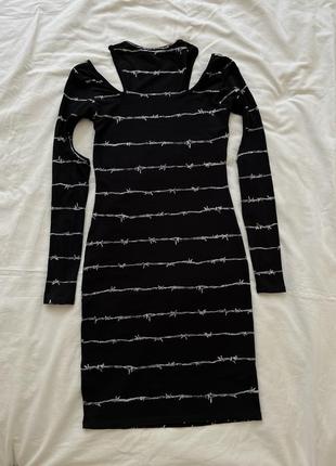 Обтягуюча сукня з вирізами asos3 фото