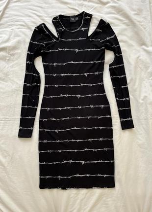 Обтягуюча сукня з вирізами asos2 фото