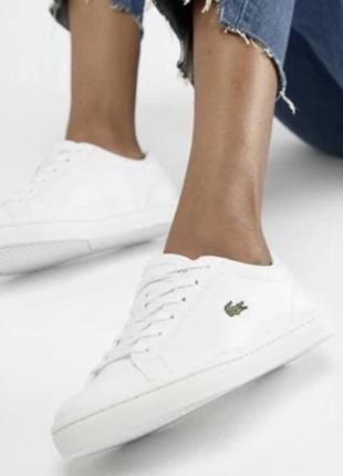 Парусиновые кроссовки lacoste